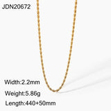 MULTILAYER GOLD PLATE STAINLESS STEEL NECKLACE_CWAJE0619