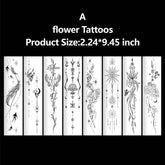 SEXY FLORAL SLEEVE TATTOOS BIKINI CHEST ART_CWMM8241