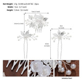 SILVER LEAF PIN BRIDAL HAIR ACCESSORIES_CWAHA2789