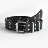2024 HOLLOW DOUBLE ROW PUNK CASUAL BELT_CWABE0571