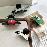 CUTE BOW CHERRY ACETATE HAIR CLAW CLIP FOR GIRLS_CWAHA5779