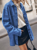 Vintage Hong Kong Style Turn-Down Denim Jacket
