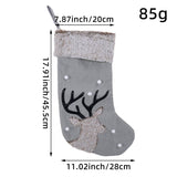 CHRISTMAS DECORATIONS CUTE DEER HEAD CANDY SOCKS_CWMS1448