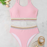 SEXY HIGH WAIST BIKINI PLUS SIZE SWIMWEAR_CWMW0234