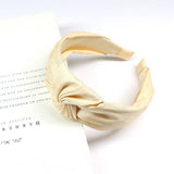 NEW SOLID COLOR WIDE EDGE KNOTTED HEADBAND_CWAHA0982