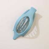 Glossy Matte Oval Hair Clip-Large Duckbill Style_Cwaha07479