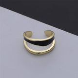 GEOMETRIC CONTRAST INDEX FINGER OPEN RING_CWAJE1990