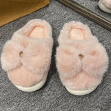 Women Winter Bow Fluffy Slippers_Cwshs0377