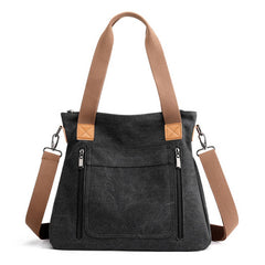 SIMPLE TRAVEL CANVAS SHOULDER CROSSBODY BAG_CWAB1292