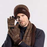 OUTDOOR WARM GLOVES AND SCARF THREE PIECE SET_CWASC1138