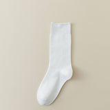 Women Leisure Solid Color Pile Socks_Cwms0288