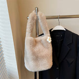 Winter Versatile Casual Shoulder Plush Bag_Cwab3947