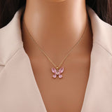 STYLISH BUTTERFLY COLLARBONE CHAIN NECKLACE_CWAHA0875