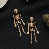 CREATIVE SPARKLY SKELETON EARRINGS HALLOWEEN STYLE_CWAJE0562