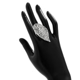 IRREGULAR GEOMETRIC HOLLOW WINDING ALLOY RING_CWMM3230