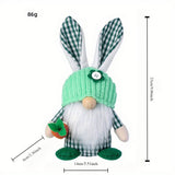 EASTER EGG HOLDING PLUSH DOLL RABBIT ORNAMENTS_CWMM3491