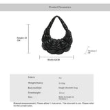 CROISSANT PU CLOUD BAG FRENCH HALF MOON HANDBAG_CUAB00475