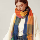 ELEGANT PLAID SHAWL WINTER SCARF FOR WOMEN_CWASC0170