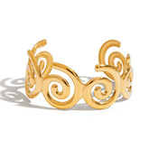 ELEGANT HOLLOW OPEN CUFF BRACELET FOR WOMEN_CWAJE4827