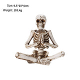 SCARY YOGA SKELETON HALLOWEEN GARDEN DECOR_CWAJE5298