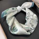 SILK SQUARE SCARF FOR WOMEN SPRING FALL GIFT_CWASC0563