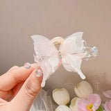 SWEET RHINESTONE BUTTERFLY MINI CLAW SPARKLY CLIP_CWAHA2303