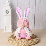 EASTER EGG HOLDING PLUSH DOLL RABBIT ORNAMENTS_CWMM3491