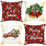 PLAID BELL CHRISTMAS PILLOWCASE_CWMM1395