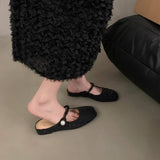 SILVER OPEN TOE SLIP ON FLAT SANDALS FOR WOMEN_CWSHF0064