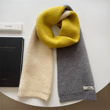 Faux Cashmere Knit Scarf - Thick Winter Neck Wrap_Cwasc02951