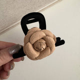 BLACK VELVET APRICOT CAMELLIA HAIR ACCESSORY_CWAHA4691