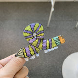 ACRYLIC PENCIL HAIR CLAW CANDY COLOR CARTOON CLIP_CWASC1586