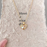 FASHIONABLE MERMAID DOUBLE LOVE NECKLACEP_CWAJE1261