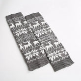 CHRISTMAS WINTER WARM LEGGINGS ELK PILE SOCKS_CWMS0762