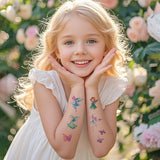 GLITTER CARTOON TATTOO STICKERS FOR KIDS BEAR SET_CWMM8363