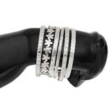 NEW FASHION METAL HEART SHAPE FLOWER BRACELET_CWMM3097