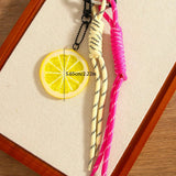 CREATIVE REALISTIC LEMON SLICE FRUIT KEYCHAIN_CWMM7836