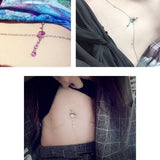 CZ TASSEL ADJUSTABLE WAIST CHAIN BODY JEWELRY_CWMM9383