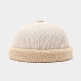 Retro Patchwork Newsboy Cap Thick Winter Hat_Cwah04782