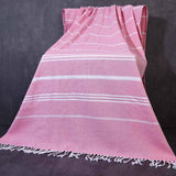 STRIPED TASSEL BATH TOWEL SOFT ABSORBENT LARGE_CWMM7665