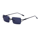 RIMLESS CUT SQUARE FRAME SUNGLASSES_CWASG0679