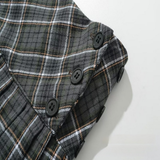 PLAID PLEATED SKIRT FOR WOMEN ADJUSTABLE WAIST_CWDSD8341