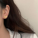 SWEET AND COOL BOW HIGH END EARRINGS FOR WOMEN_CWAJE3000