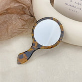 RETRO STYLE GEOMETRIC HANDHELD MAKEUP MIRROR_CWMM6397