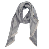 CIRCLE YARN DIAMOND SCARF REVERSIBLE WINTER WRAP_CWASC0122