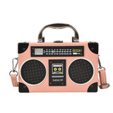 RETRO RADIO BOX SHAPED MESSENGER BAG_CWAB0985