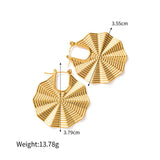 NEW IRREGULAR GEOMETRIC SECTOR EARRINGS_CWAHA0924