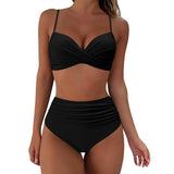 HIGH WAIST BIKINI SET SEXY PUSH UP SWIMSUIT_CWMW0152