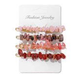 Cwaha5649_Natural Gravel Multi-Color Hair Clip Set