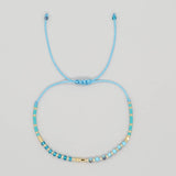 GRADIENT COLOR CRYSTAL FLAT BEAD BRACELET_CWMM3816